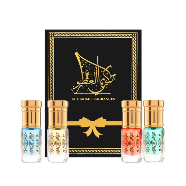 Musk Collection - Red, Yellow, Green & Blue from Al Hakimi Fragrances