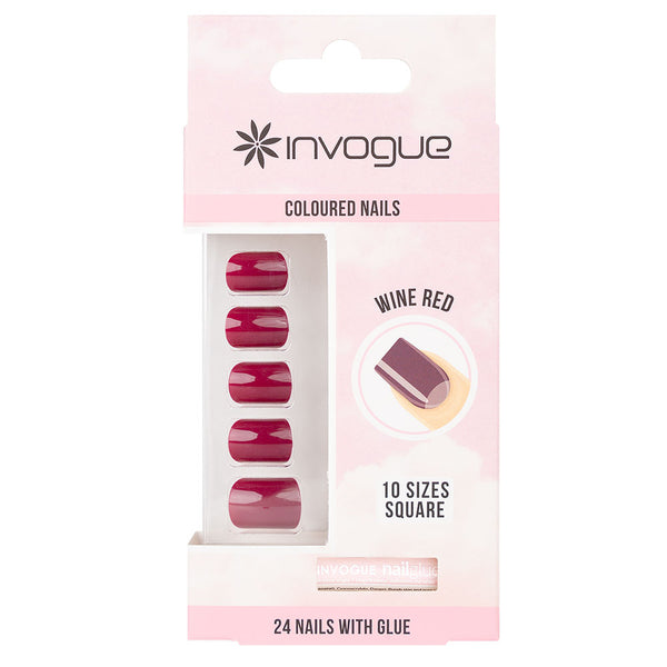 INVOGUE - WINE  RED NAILS
