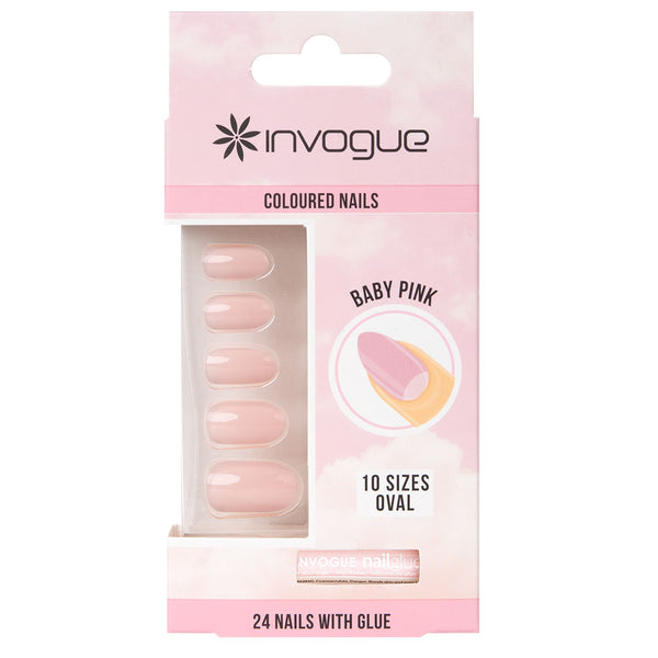 INVOGUE - BABY PINK - NAIL SET