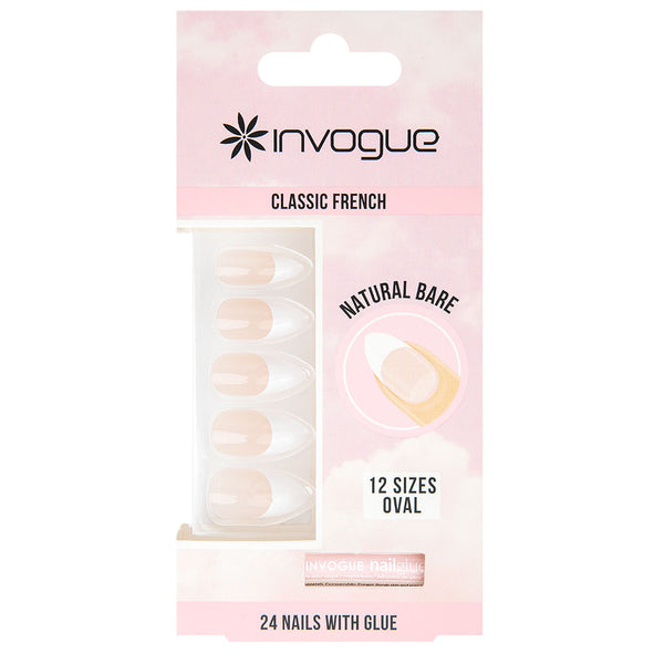 INVOGUE - FRENCH BARE OVAL - NAILS SET
