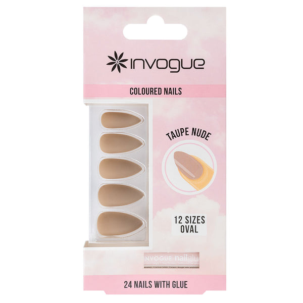 INVOGUE-TAUPE NUDE OVAL-NAILS