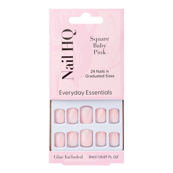 NAIL HQ SQUARE BABY PINK NAILS