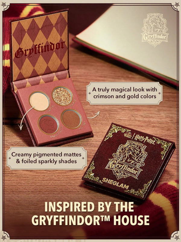 Harry Potter™ X SHEGLAM Gryffindor™ House Palette 4-Clolor Shimmer Matte