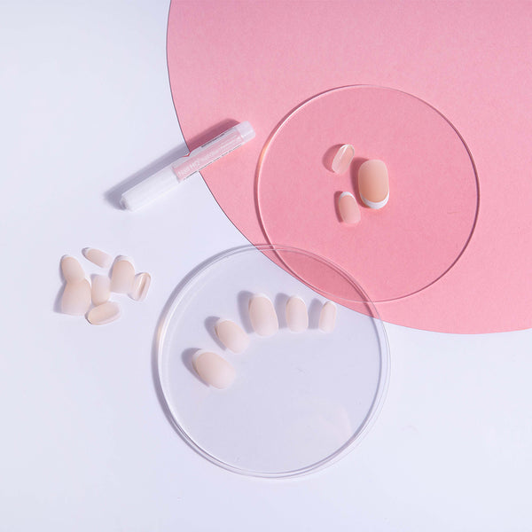 NAIL HQ - OVAL FRENCH NAILS SET