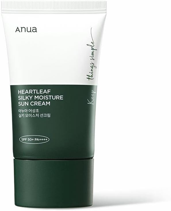 Anua HeartLeaf Silky Moisture Sunscreen Cream SPF 50