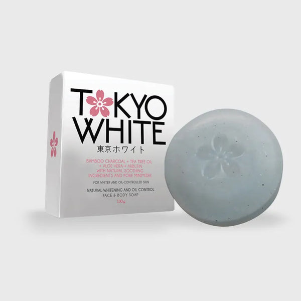 Tokyo White - Charcoal Oil Control & Whitening Face And Body Soap - 100G
