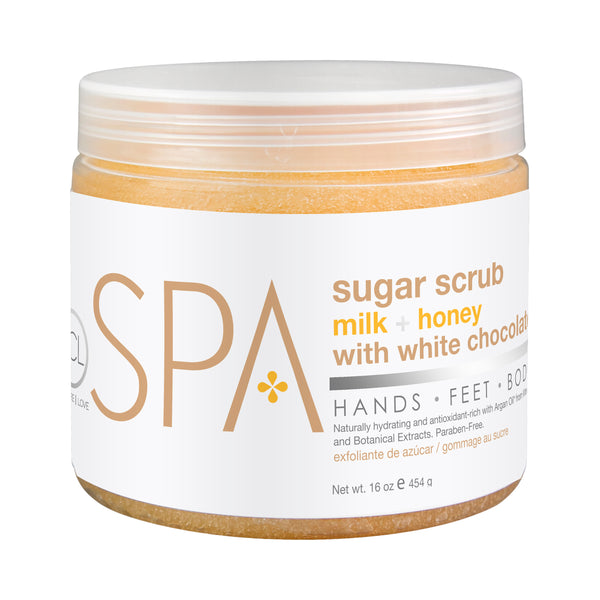 Be Care Love Milk + Honey Chocolate Sugar Scrub 454gr