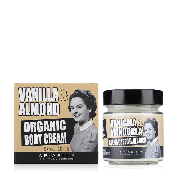 Apiarium - Vanilla and Almond Organic Body Cream - 200ml