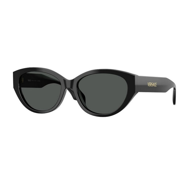 VERSACE Black Oval Sunglasses For Woman XL