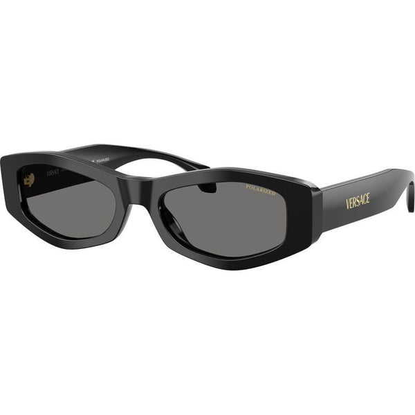 VERSACE Black Irregular Sunglasses For Woman L