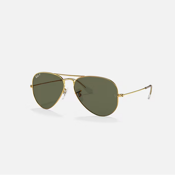 RAY-BAN Arista Gold & G-15 Green Pilot Sunglasses For Unisex M