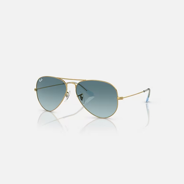 RAY-BAN AVIATOR GRADIENT Gold & Blue Pilot Sunglasses For Unisex XL