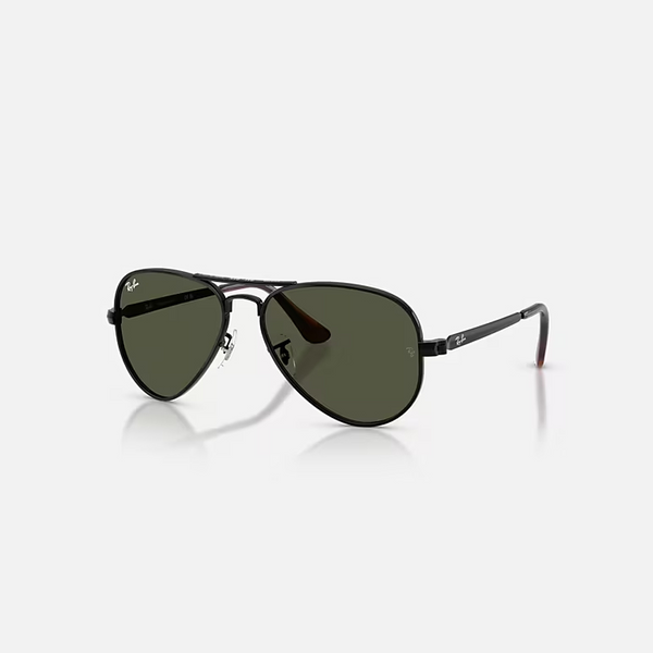 RAY-BAN AVIATOR MAX Black & Green Pilot Sunglasses For Unisex XXL
