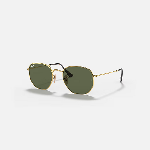 RAY-BAN Arista Gold & G-15 Green Irregular Sunglasses For Unisex M