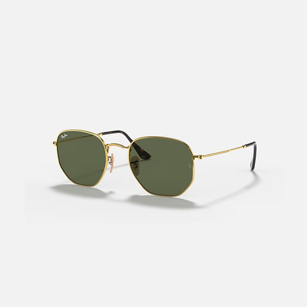 RAY-BAN Arista Gold & G-15 Green Irregular Sunglasses For Unisex XL
