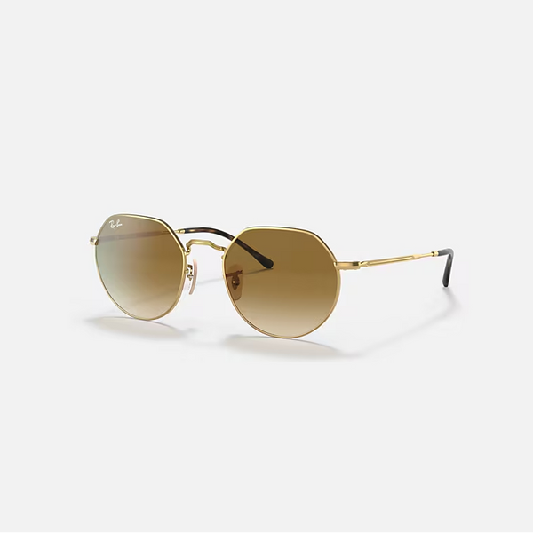 RAY-BAN Arista Gold & Brown Irregular Sunglasses For Unisex L