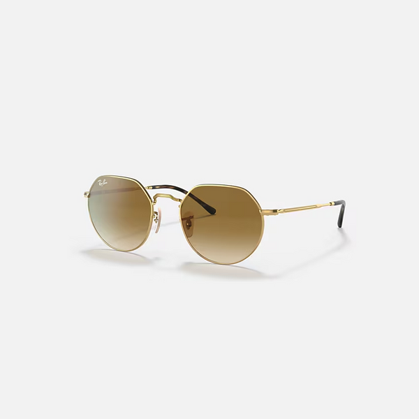RAY-BAN Arista Gold & Brown Irregular Sunglasses For Unisex XL