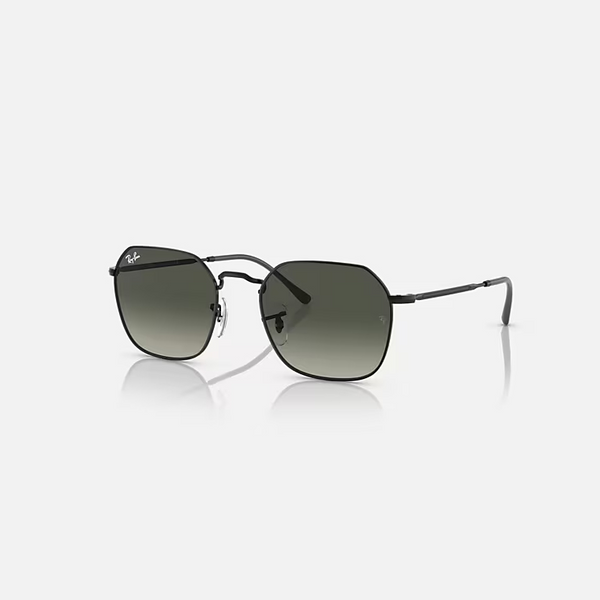 RAY-BAN JIM Black & Grey Irregular Sunglasses For Unisex XL
