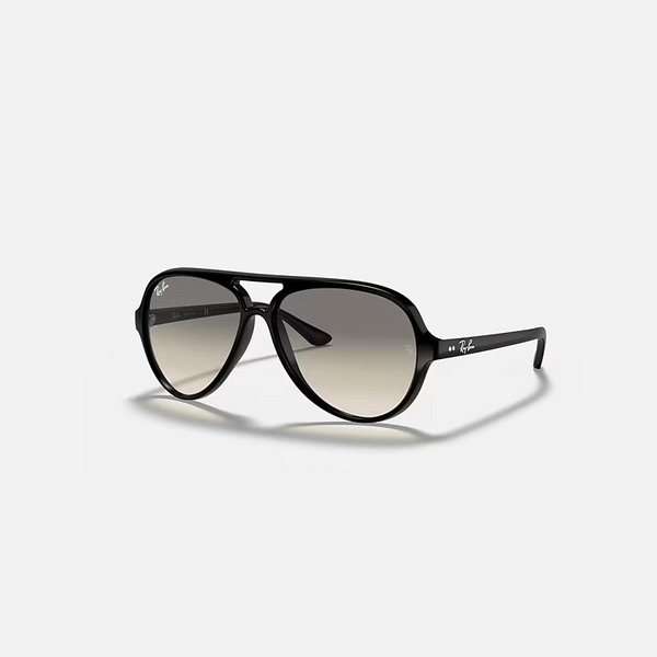 RAY-BAN CATS 5000 CLASSIC Black & Light Grey Gradient Pilot Sunglasses For Men M