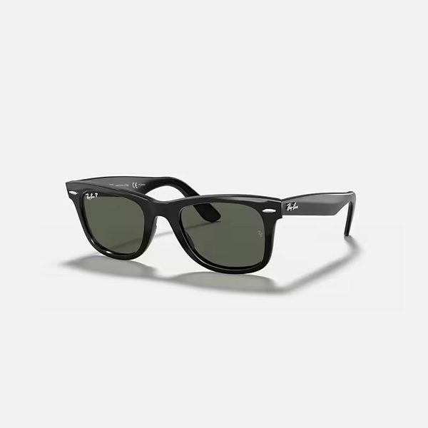 RAY-BAN ORIGINAL WAYFARER CLASSIC Black & Green Square Sunglasses For Unisex XXL