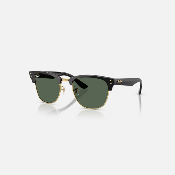 RAY-BAN CLUBMASTER REVERSE Black On Arista & Dark Green Square Sunglasses For Unisex S