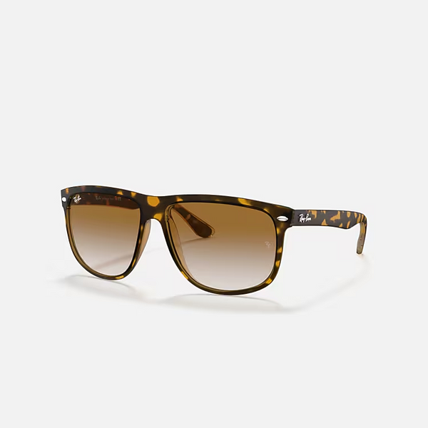 RAY-BAN BOYFRIEND Light Havana & Light Brown Gradient Square Sunglasses For Men S