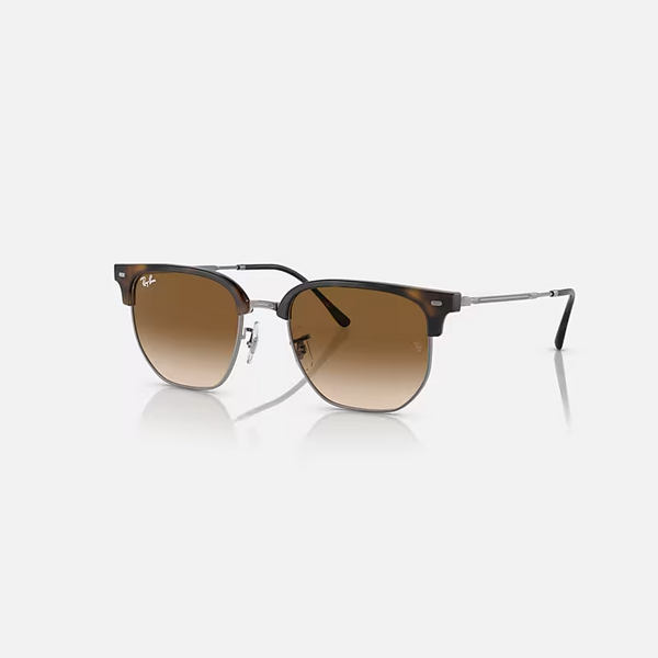 RAY-BAN NEW CLUBMASTER Havana & Brown Irregular Sunglasses For Unisex L