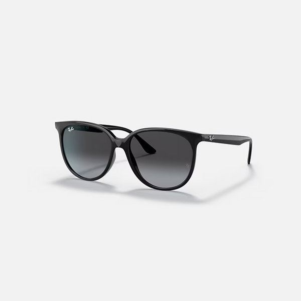 RAY-BAN RB4378 Black & Grey Gradient Square Sunglasses For Women S