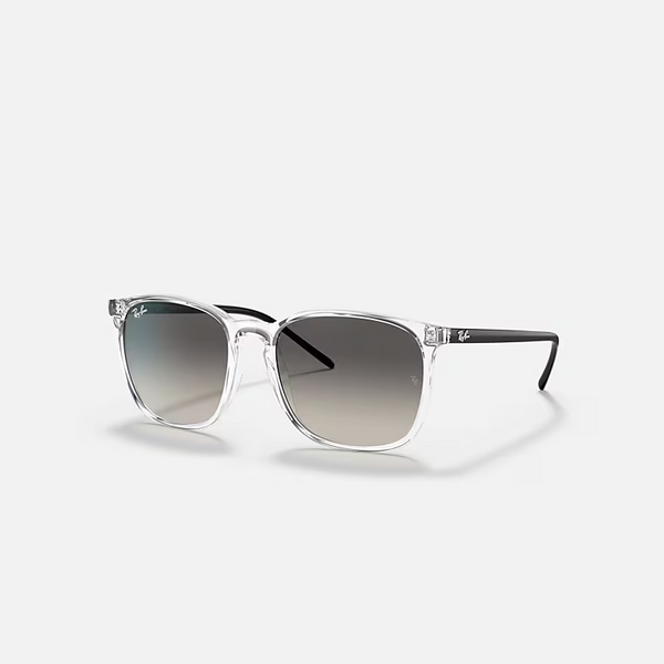 RAY-BAN RB4387 Transparent & Grey Gradient Square Sunglasses For Unisex M