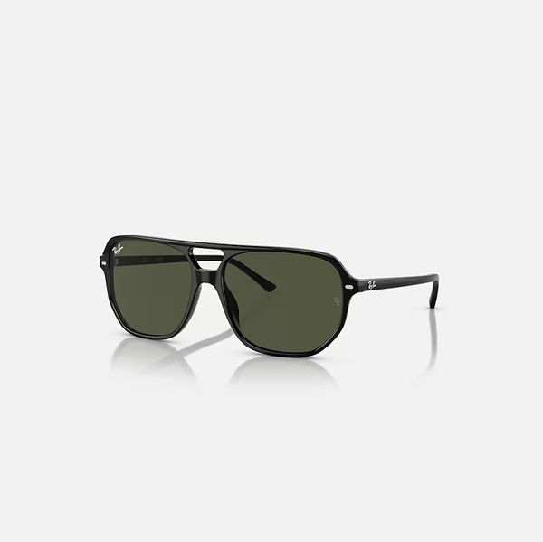 RAY-BAN BILL ONE Black & Green Irregular Sunglasses For Unisex XL
