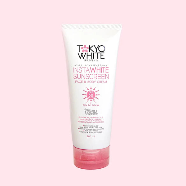 Tokyo White - Instawhite Suncreen Face & Body Cream SPF50- 200Ml
