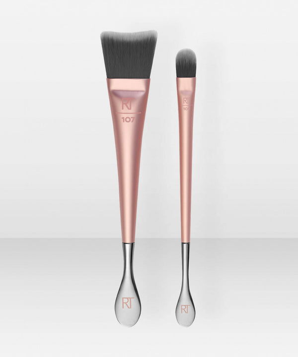 Real Techniques - SKINIMALIST - FACE + EYE JAR BRUSH DUO