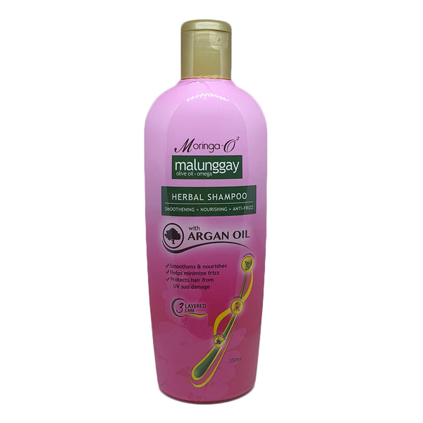 Moringa - O2 Herbal Anti-Frizz Shampoo with Argan Oil - 350ml